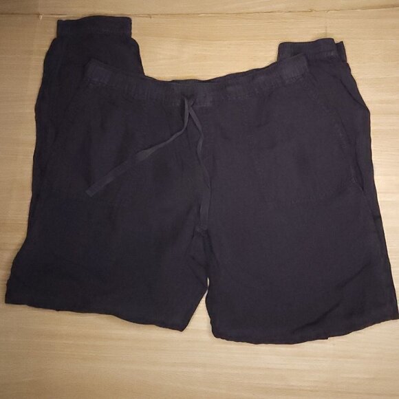 Caslon Grey Linen Joggers Small - Picture 1 of 8